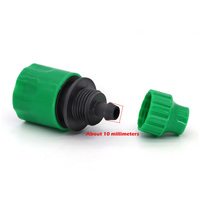 Raccord rapide à barbillon de 1/4 pouce en PP, norme DIN, durable, pour tuyau d'arrosage de jardin, écologique