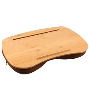 Wooden Laptop Tray With Pillow Support Portable <b>Tablet</b> <b>Stand</b> For Sofa Use - Product Image 5
