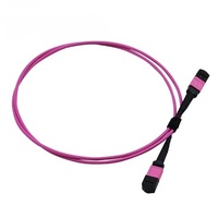 Meilleur Cordon de Brassage Fibre Optique Personnalisé 10G OM3 MTP de Chine, Câble Trunk MPO vers MPO, Cordon de Brassage MPO Type B 12 Cœurs