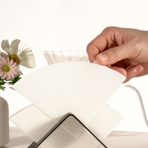 Filtres à café coniques taille 2, blancs blanchis, pour <span class=keywords><strong>V60</strong></span> et pour le café filtre, lot de 100, compatibles avec la plupart des passoires - Product Image 2