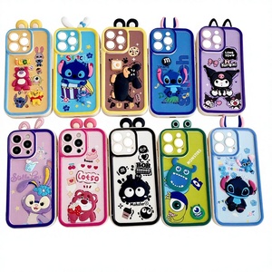 <span class=keywords><strong>Coque</strong></span> de téléphone 3D mignonne fraise ours Kulomi Bobdog <span class=keywords><strong>Stitch</strong></span> souple TPU Cartoon pour <span class=keywords><strong>iPhone</strong></span> 16 Pro Max 15 14 13 12 11 <span class=keywords><strong>Coque</strong></span> arrière - Product Image 1