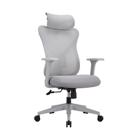 Chaise de bureau ergonomique moderne avec dossier haut en maille et siège réglable pour tâches de bureau