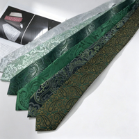Corbata de Poliéster Jacquard con Diseño Floral Barroco Clásico, para Negocios, Bodas, Ceremonias, Fiestas, Regalo para Hombre, 1 Pieza