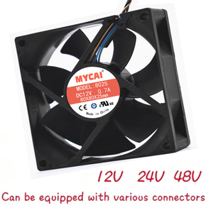 Ventilatore a Flusso <span class=keywords><strong>Assiale</strong></span> da 120mm Ventole di Raffreddamento <span class=keywords><strong>12V</strong></span> 24V 48V DC di Scarico 120*25mm 80mm 60*25mm 40*10mm <span class=keywords><strong>Ventola</strong></span> Soffiante Turbo Jet - Product Image 3