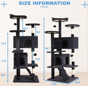 Menara kucing Multi-Level tahan lama kucing menggaruk <span class=keywords><strong>Post</strong></span> nyaman melompat Platform menghemat ruang dalam ruangan kucing Kondominium mebel Playhouse - Product Image 2
