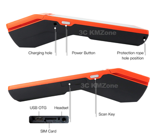 Goojprt giá rẻ nhất q2i cầm tay 5.5 "Màn hình cảm ứng Xổ Số POS thiết bị đầu cuối với 58 Mét Máy in hóa đơn nhiệt - Product Image 4