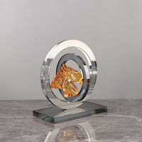 Tendance Design Animal Figurine Sculpture Géométrique Résine Décor pour Bureau À Domicile Modèle Chambre Styling Cristal Pièces Décoration