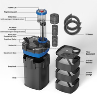 SUNSUN Aquariumfilter YWY-500/600/700 Multimedia Fischbecken Wasserfilter Externer Kanisterfilter