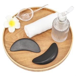 Set <span class=keywords><strong>di</strong></span> 2 Grandi Pietre Calde a Forma <span class=keywords><strong>di</strong></span> <span class=keywords><strong>Luna</strong></span> Crescente in Basalto per Massaggio Spa - Product Image 6