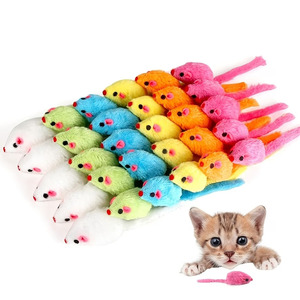 Jouets pour animaux de compagnie Playpal, souris en fausse fourrure avec imprimé réaliste, adaptés aux chatons et aux races de chats, pour la mastication et la chasse, cadeaux pour chatons en période de dentition - Product Image 1