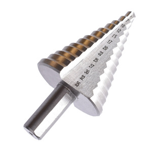 Foret étagé multifonctionnel plaqué titane 5-35 mm, tige triangulaire, cannelure droite, design pagode pour perceuse - Vente en gros - Product Image 3