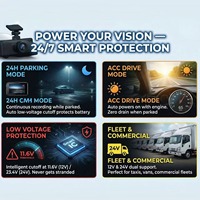 Kit de Cableado OBD a USB 12V 24V a 5V 3A con Monitor de Estacionamiento 24 Horas y Protección de Bajo Voltaje, Cable de Alimentación OBD para Cámara de Coche