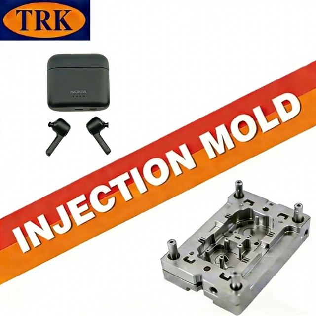 TRK China & Guatemala Factory Custom Plastic Injection Mold for Bluetooth Headphone Charging Case Casings-Mass Production