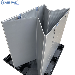 กล่องพาเลทพลาสติกแบบซ้อนได้ พับได้ สำหรับจัดเก็บอะไหล่ กล่องเก็บของในคลังสินค้า - Product Image 6