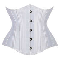 Cxzd — Corset désossé en Satin Vintage pour femmes, Corset remodelant la taille, sous le buste, Sexy