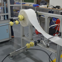 Machine semi-automatique Chuangyu pour la fabrication de masques en tissu non tissé, presse à chaud, préformage, moulage de masques vierges, petite ligne de production de masques 220V 2000W