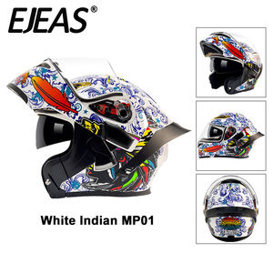 <span class=keywords><strong>Casque</strong></span> de <span class=keywords><strong>moto</strong></span> de course rabattable OEM, état neuf, double visière, ABS, doublure amovible et lavable - Product Image 4