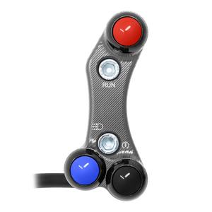 Interrupteur de guidon droit pour Suzuki GSX-R1000 2017/2021 (trous alignés) (titane) - Product Image 1