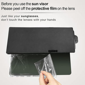 2025 PU Universal <b>Sun</b> Blocker <b>Sun</b> Visor Extender for Cars Polarized Car Visor Extension Upgraded Adjustable Visor Extender Clip - Product Image 3