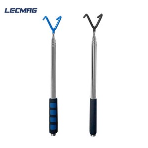 Poteau télescopique portable pour le récupérage de disques de golf, outil de préhension magnétique avec crochet en S - Product Image 1