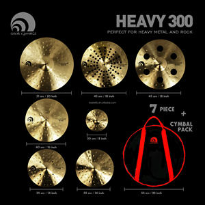 Beatello IZINK : Jeu <span class=keywords><strong>de</strong></span> Cymbales Professionnel 7 Pièces pour Instruments à Percussion, Gongs & Cymbales, Accessoires <span class=keywords><strong>de</strong></span> Batterie Avec Sac - Product Image 4