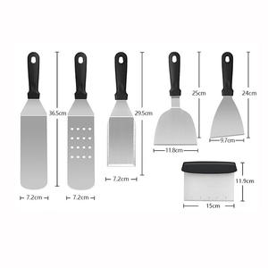 Juego de Accesorios para Plancha de Bajo Pedido Mínimo, 24 Piezas, Utensilios Profesionales para Cocina al Aire Libre, Espátula para <span class=keywords><strong>Barbacoa</strong></span>, Juego de Herramientas para Parrilla - Product Image 2