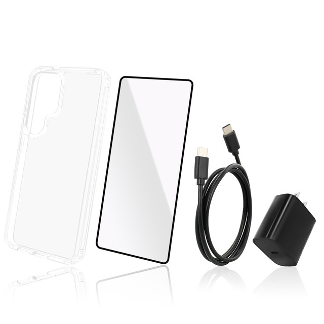 Customizable Phone Accessories for Samsung Galaxy S25 ultra Include 2 Chargers Screen Protector & Cover