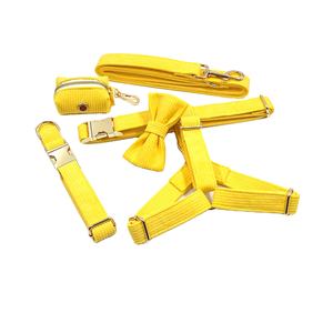 Porte-sacs à crottes de chien en velours doux de luxe pour l'hiver 2026, ensemble solide, laisses et harnais pour animaux de compagnie - Product Image 3