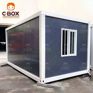 Cbox Customized Black Mobile Modular 20ft Office Building Temporary Tiny Homes Prefab Detachable Container <b>House</b> - Product Image 2