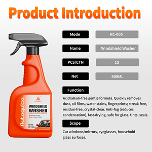 Líquido Limpiador de <span class=keywords><strong>Vidrios</strong></span> para Automóviles Ecológico, Sin Ácidos, para Ventanas y Limpiaparabrisas, Seguro para el Parabrisas - Product Image 3