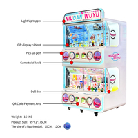 Distributeur automatique de capsules à monnayeur pour quatre joueurs, machine à billes Gacha personnalisée pour parcs d'attractions et magasins de détail
