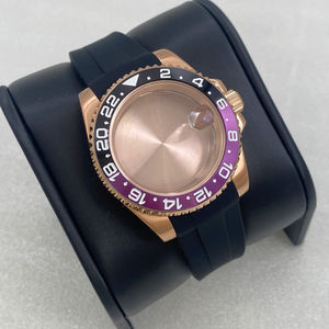 Reloj-caja-fabricante Reloj de acero inoxidable personalizado Estuche rígido Classic GMT NH34/35 Movimiento Back Watch <span class=keywords><strong>Mod</strong></span> Case - Product Image 5