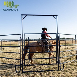 3 Meter Paard Ronde Pen Aanpasbare Stalen Vee Werven Panelen Usa Australië Lage Onderhoudsbeurt Vee Corral Hek Hot Sale - Product Image 3