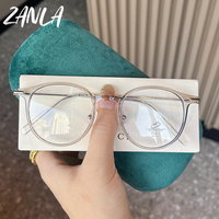 Lunettes de vue de luxe 2026 anti-lumière bleue pour femmes et hommes, montures ovales pour myopie avec dioptrie