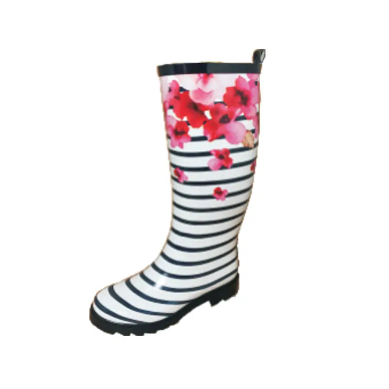 2021 Fashion Custom Print Wellington Boot Women's Gumboots rain boot woman
