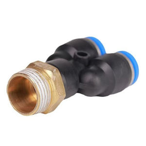 Conector Neumático en T de <span class=keywords><strong>3</strong></span> Vías Z-MING PX, Rosca Macho BSP M5 <span class=keywords><strong>1</strong></span>/8" <span class=keywords><strong>1</strong></span>/<span class=keywords><strong>4</strong></span>" <span class=keywords><strong>3</strong></span>/8" <span class=keywords><strong>1</strong></span>/<span class=keywords><strong>2</strong></span>", Acoplador Rápido de Aire - Product Image 2