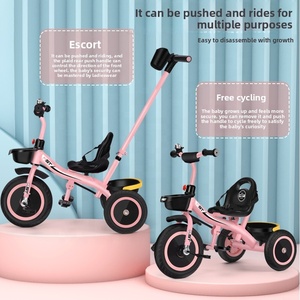 Tricycle à pédales <span class=keywords><strong>pour</strong></span> enfants, modèle monobloc, en plastique, <span class=keywords><strong>pour</strong></span> les 1-3-6 ans, livraison gratuite - Product Image 2