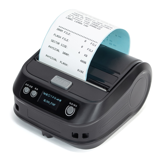 3 Inch for POS Receipt Printer Wireless Mini Multiple Templates for Home Kitchen School Office Organization