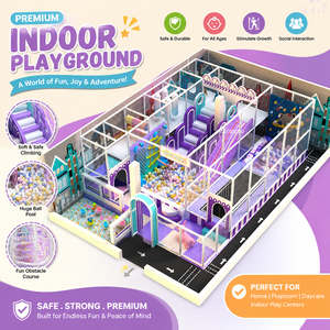 CE Certified Aluminum & Galvanized Steel Toddler <b>Indoor</b> Playground <b>Slide</b> Sand Pit 500kg Capacity for Nursery School <b>Indoor</b> Use - Product Image 1