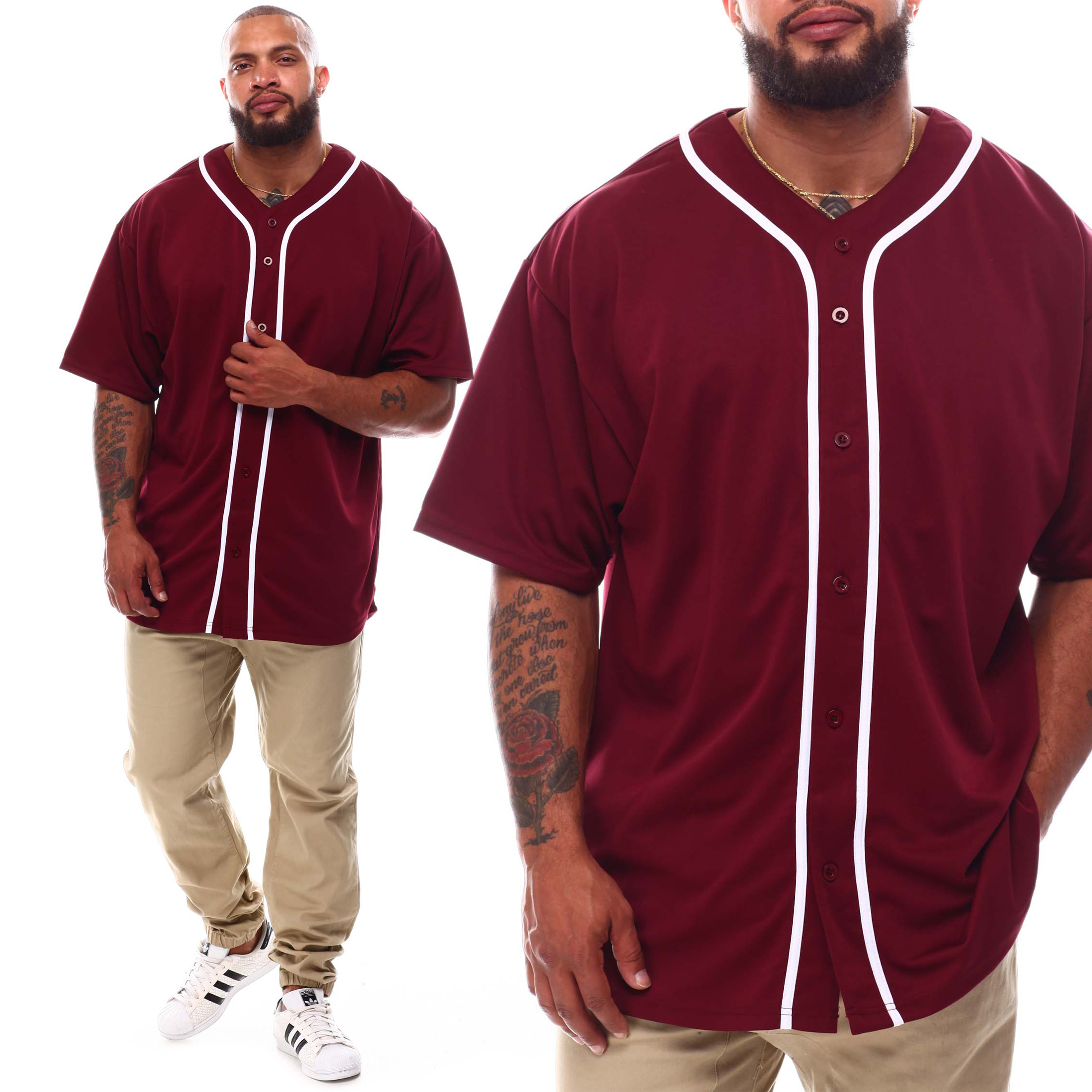 High quality Custom design sublimation baseball jersey for men