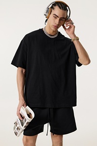 Custom LogoSolona Men's Casual Short Sleeve T-Shirt 210gsm Antibacterial Yarn Dyed Breathable Quick Dry Oversized Knitted - Product Image 4