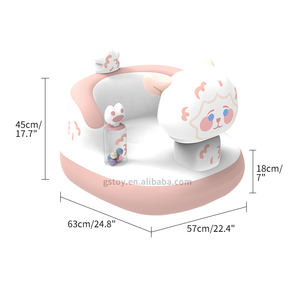 Siège gonflable <span class=keywords><strong>pour</strong></span> bébé, siège de sol <span class=keywords><strong>pour</strong></span> nourrissons, siège de sol <span class=keywords><strong>pour</strong></span> apprendre à s'asseoir, mouton mignon, <span class=keywords><strong>pour</strong></span> les bébés de 3 à 36 mois - Product Image 4