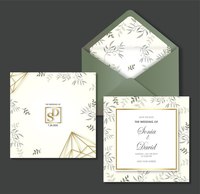 Invitations de mariage, de fiançailles et d'affaires en velours de luxe avec sceau enveloppe, élégantes cartes cadeaux en papier de style musical