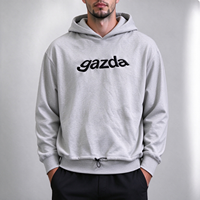 Sweat à capuche personnalisé en molleton côtelé avec impression numérique, coupe ample, grande taille, noir, thermique, double capuche