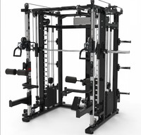 Machine Smith multifonction tout-en-un et rack de musculation Low Row avec croisement de câbles intégré – Équipement de gym d'entraînement complet