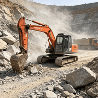 Maquinaria de Construcción Hita-chi Usada, Sistema Hidráulico ZX50U-2, Mini Excavadora Hidráulica