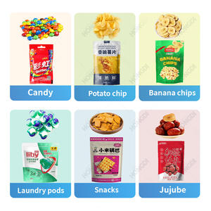 Machine d'emballage automatique multi-têtes pour sachets de snacks et de noix avec alimentation par convoyeur - Product Image 4