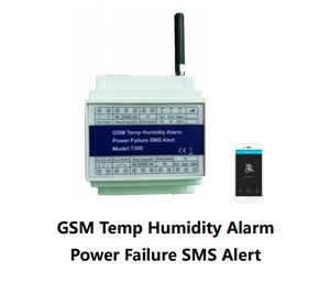 Contrôleur d'alarme GSM T200 2G/4G avec relais, moniteur de température et d'humidité, <span class=keywords><strong>200</strong></span> utilisateurs, alerte par appel et SMS gratuits, surveillance environnementale, CE - Product Image 3