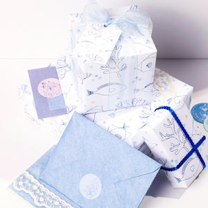 Wholesale 80g <b>Birthday</b> Valentine's Day Kraft <b>Paper</b> 43*300cm Gift Luxury Custom Packaging <b>Wrapping</b> <b>Paper</b> Roll - Product Image 2