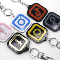 Llavero Acrílico NFC Personalizado, Etiqueta NFC, Llavero para Instagram